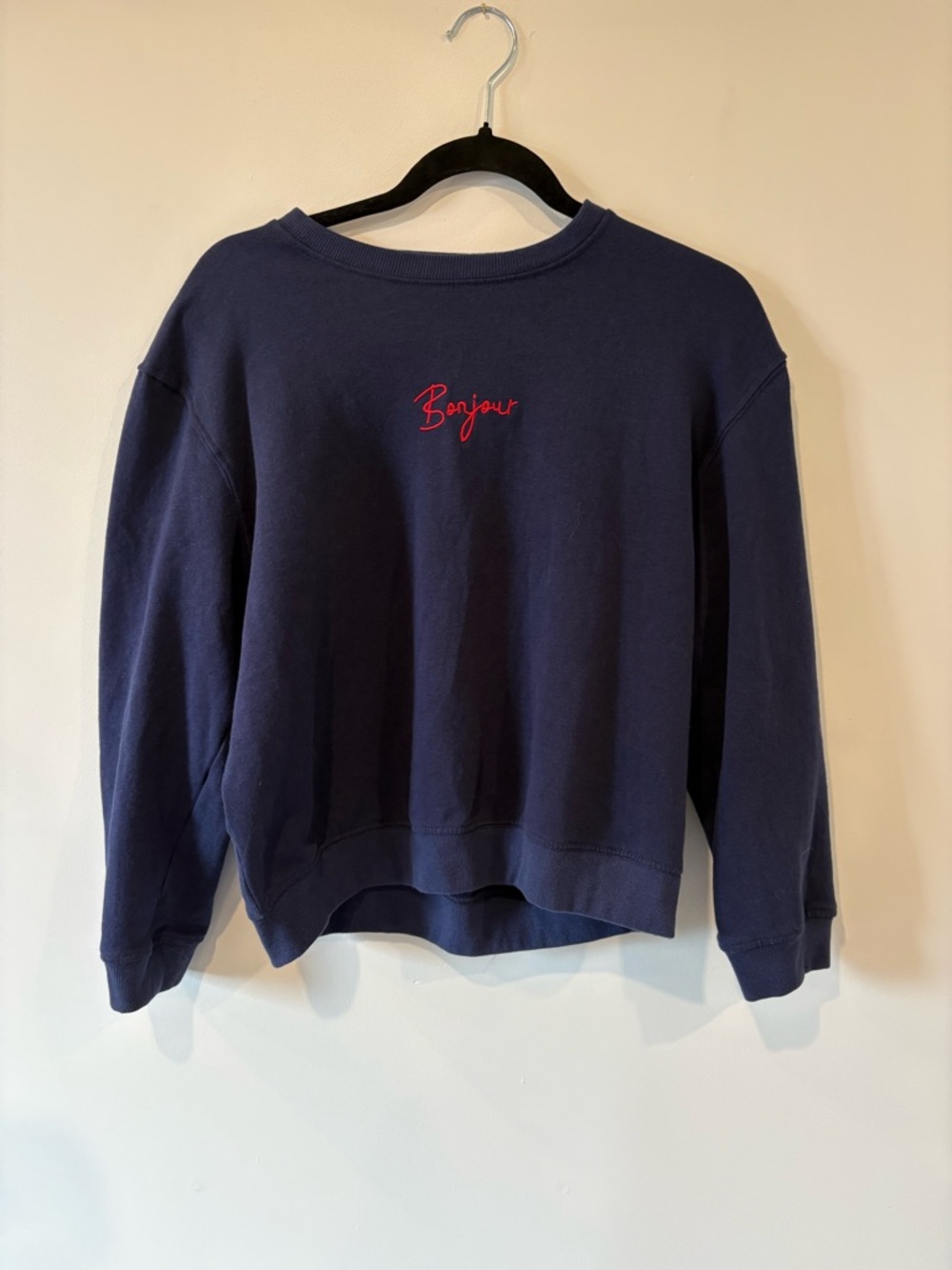 French Connection Navy Pullover Sweatshirt
